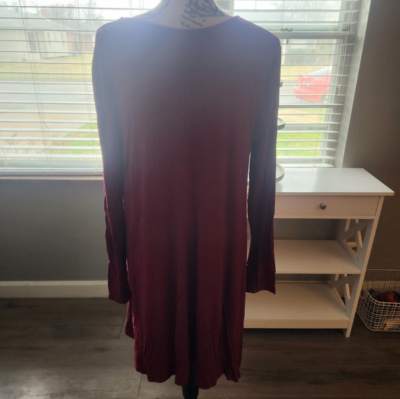 Old Navy Burgandy Dress XL - Picture 2 of 4